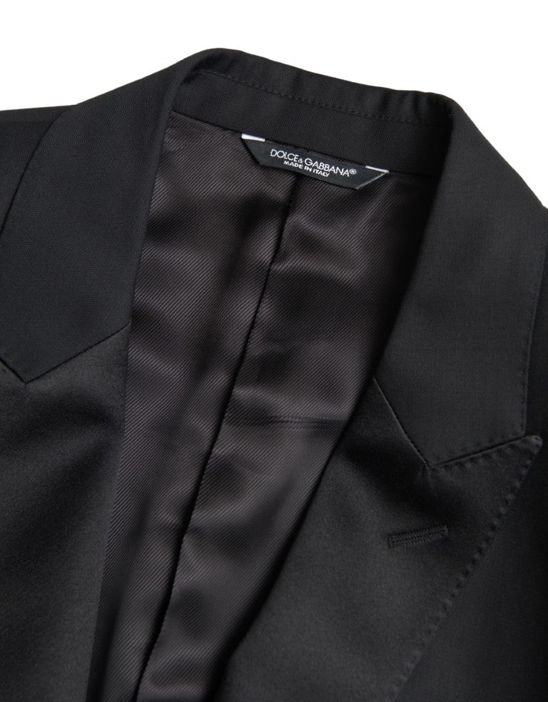 Dolce &amp; Gabbana Zwarte, enkelgeknopte MARTINI blazer van wol
