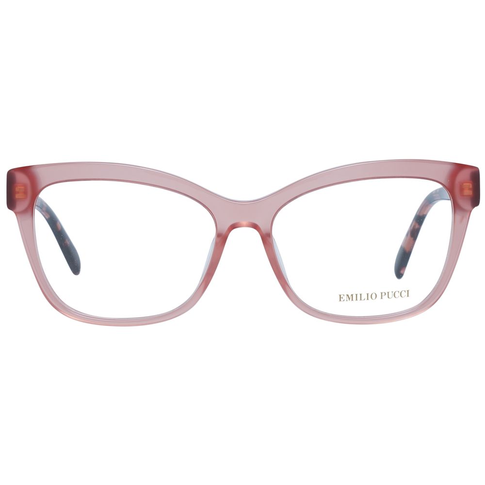 Emilio Pucci Pink Women Glasses Frame - Chic Square Design