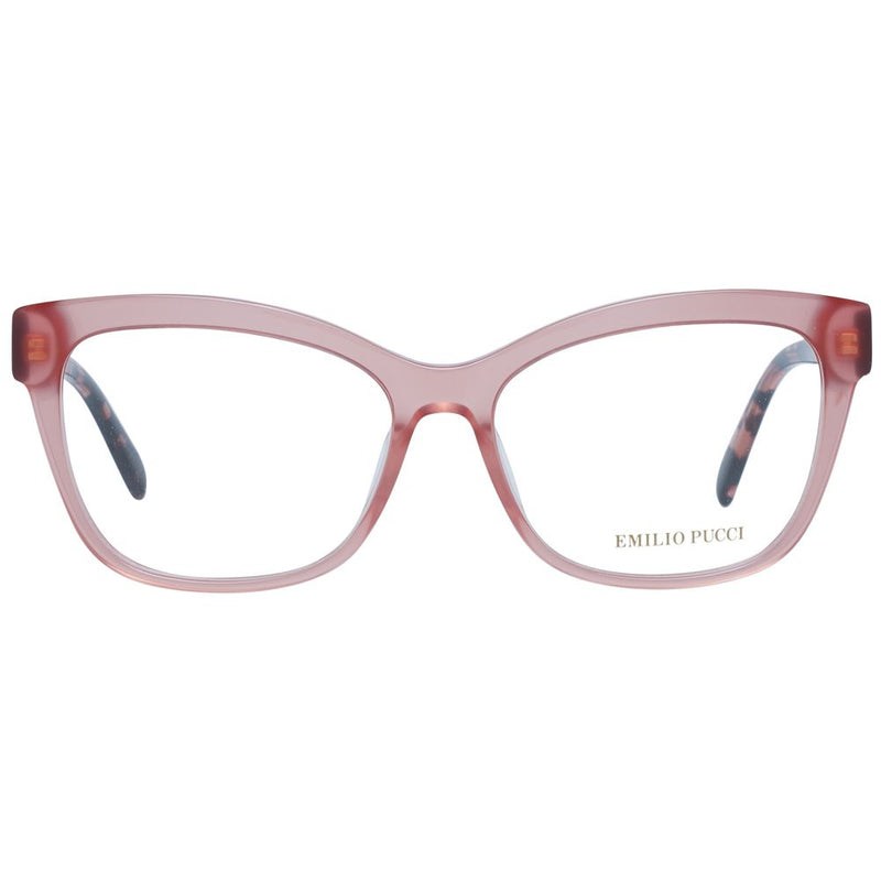 Emilio Pucci Pink Women Glasses Frame - Chic Square Design