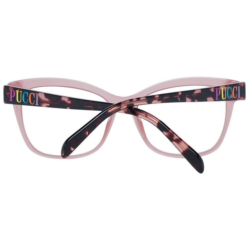 Emilio Pucci Pink Women Glasses Frame - Chic Square Design