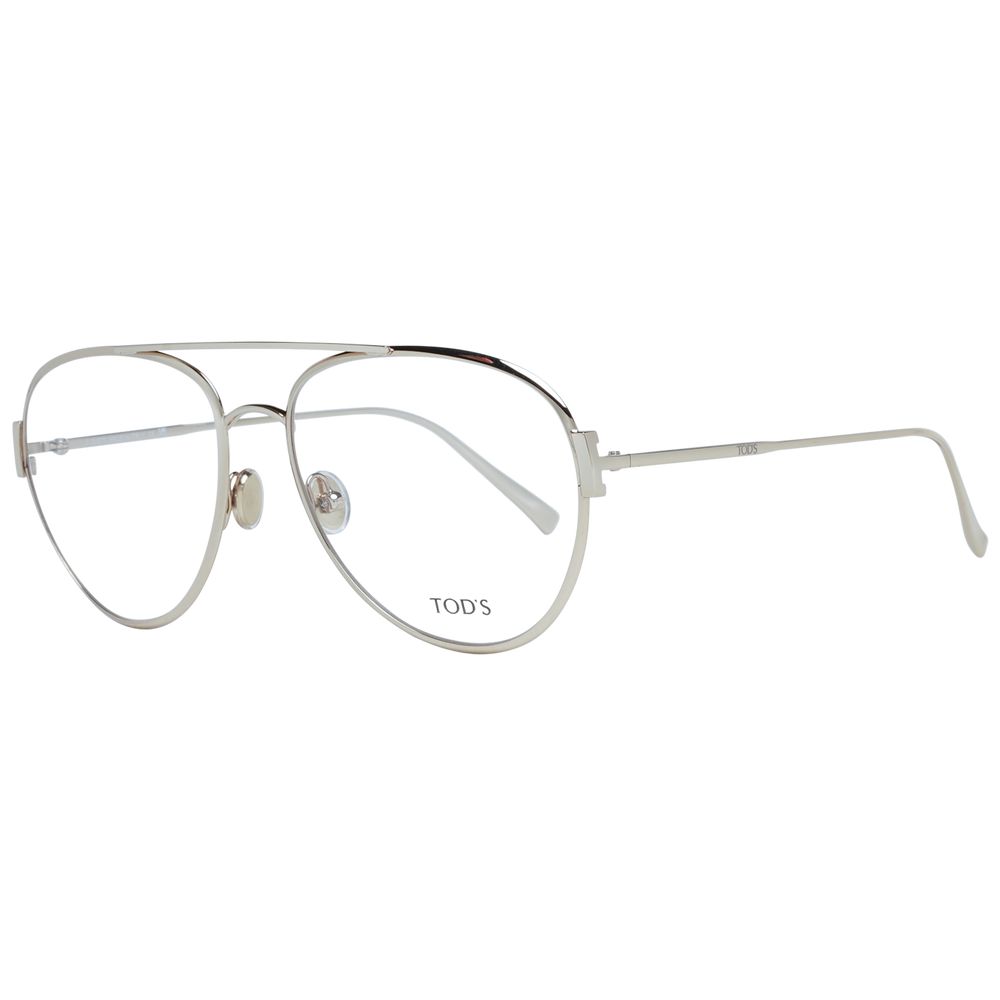 Tod's Gold Women Glasses Frame - Aviator Style for Timeless Elegance