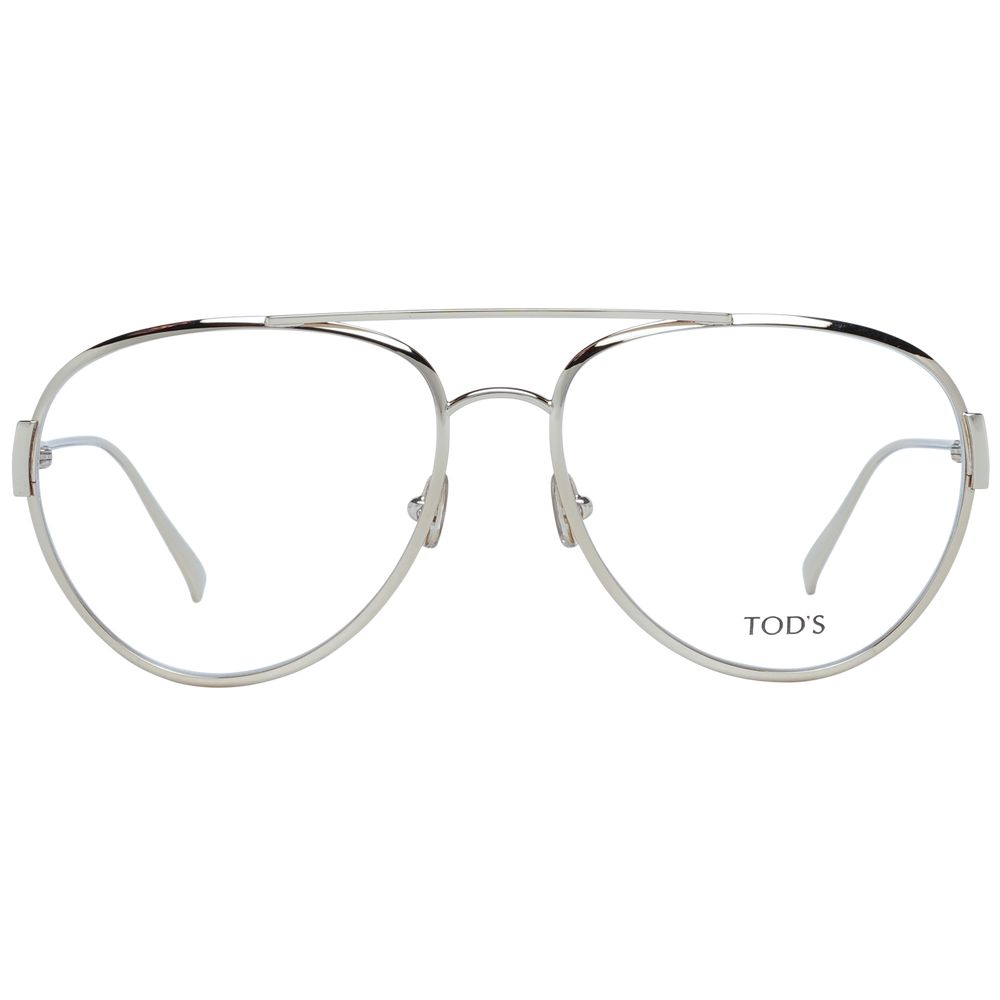 Tod's Gold Women Glasses Frame - Aviator Style for Timeless Elegance