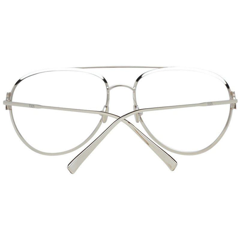 Tod's Gold Women Glasses Frame - Aviator Style for Timeless Elegance
