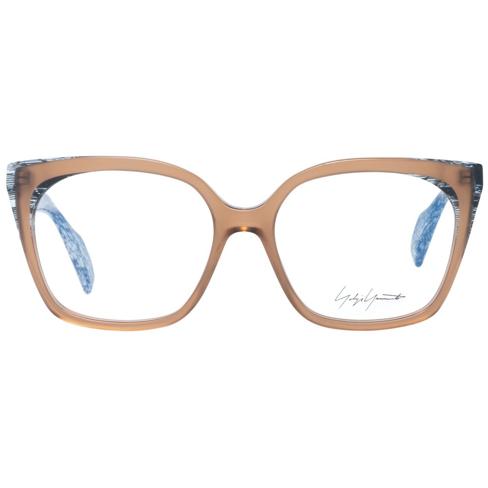 Monture de lunettes marron pour femme Yohji Yamamoto