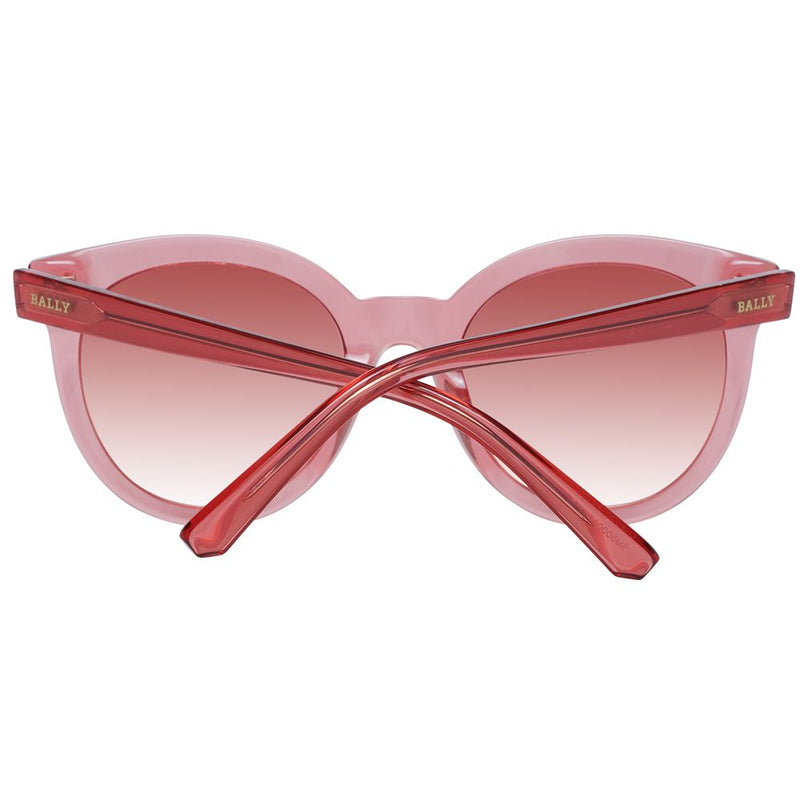 Bally Red Women Sunglasses - Stylish Round Frame