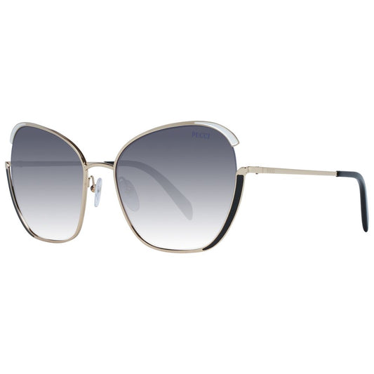 Lunettes de soleil Emilio Pucci dorées pour femme
