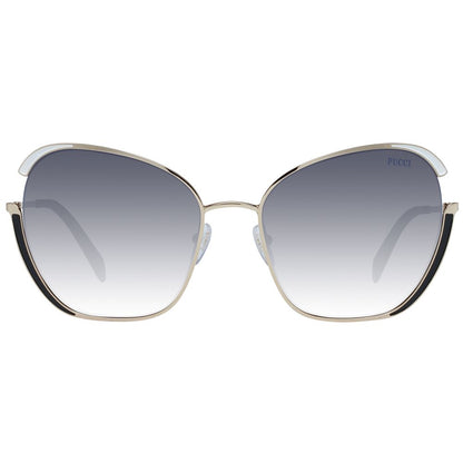 Lunettes de soleil Emilio Pucci dorées pour femme
