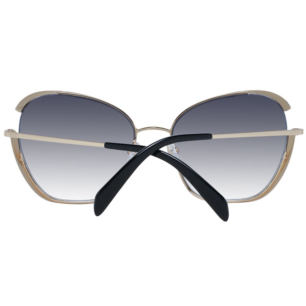Lunettes de soleil Emilio Pucci dorées pour femme