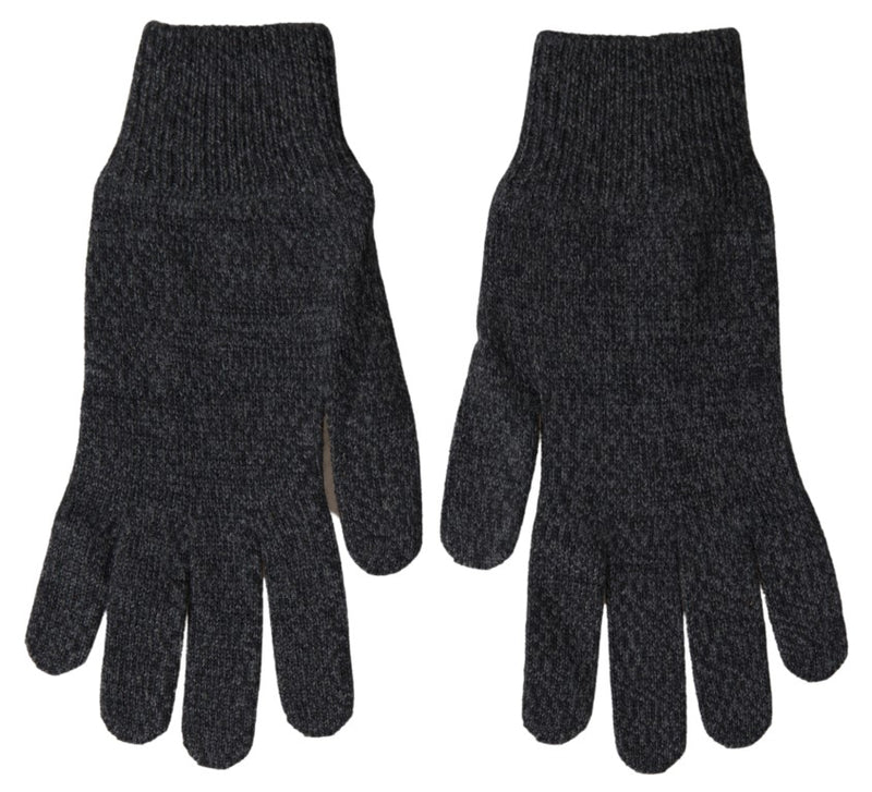Gants pour homme Dolce & Gabbana en laine vierge grise
