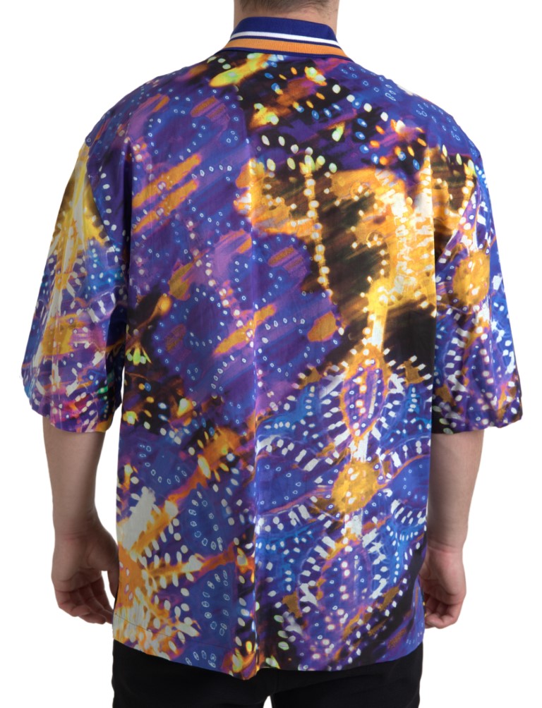 Polo en coton à imprimé Luminaire Dolce &amp; Gabbana pour homme
