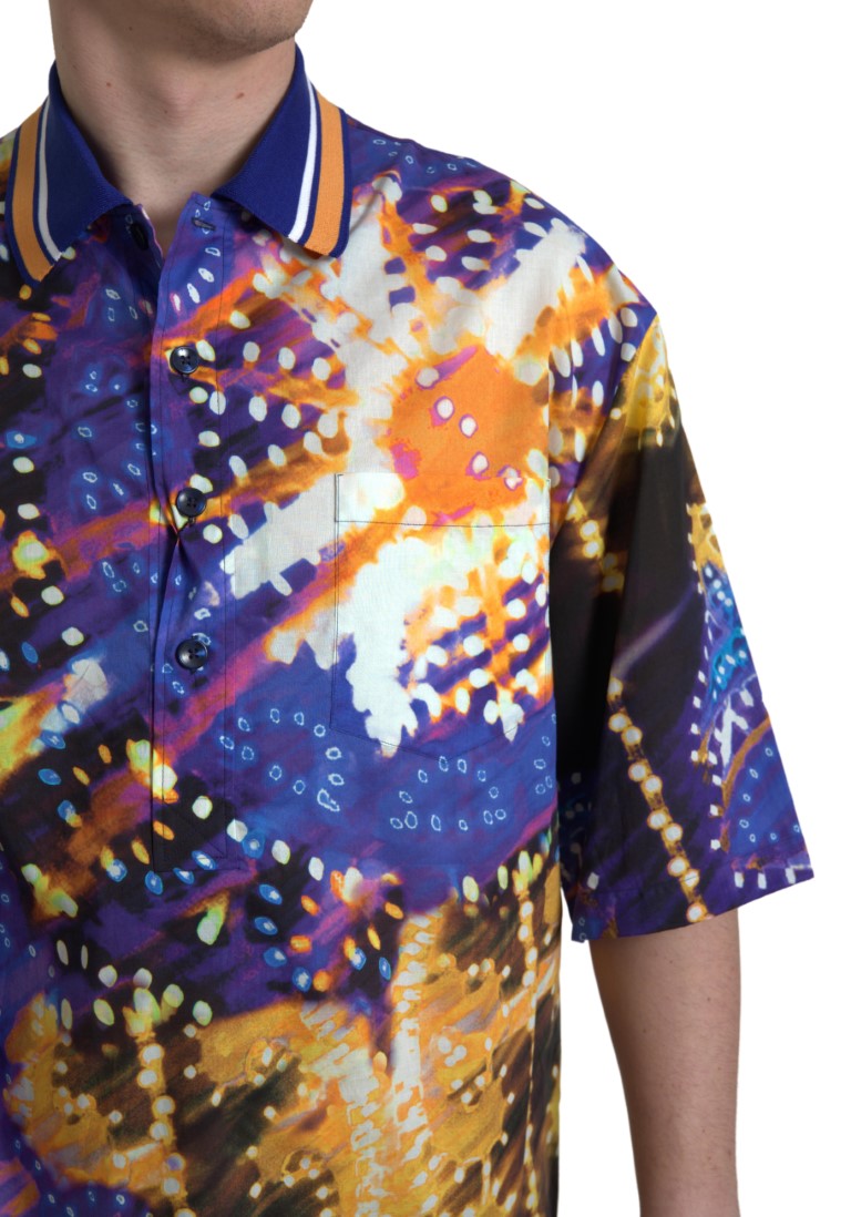 Polo en coton à imprimé Luminaire Dolce &amp; Gabbana pour homme