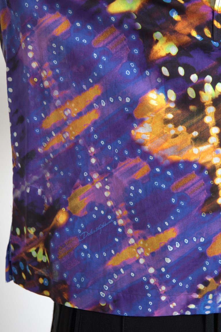 Polo en coton à imprimé Luminaire Dolce &amp; Gabbana pour homme