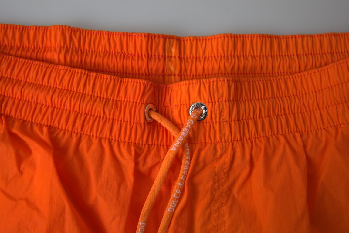 Dolce & Gabbana Orange Blue Gradient Beachwear Swim Shorts