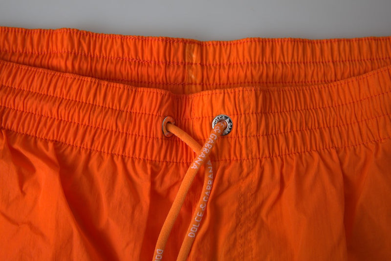 Dolce & Gabbana Orange Blue Gradient Beachwear Swim Shorts