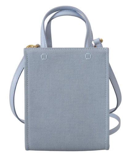 Mini sac bandoulière vertical Cloud en toile enduite bleue Givenchy