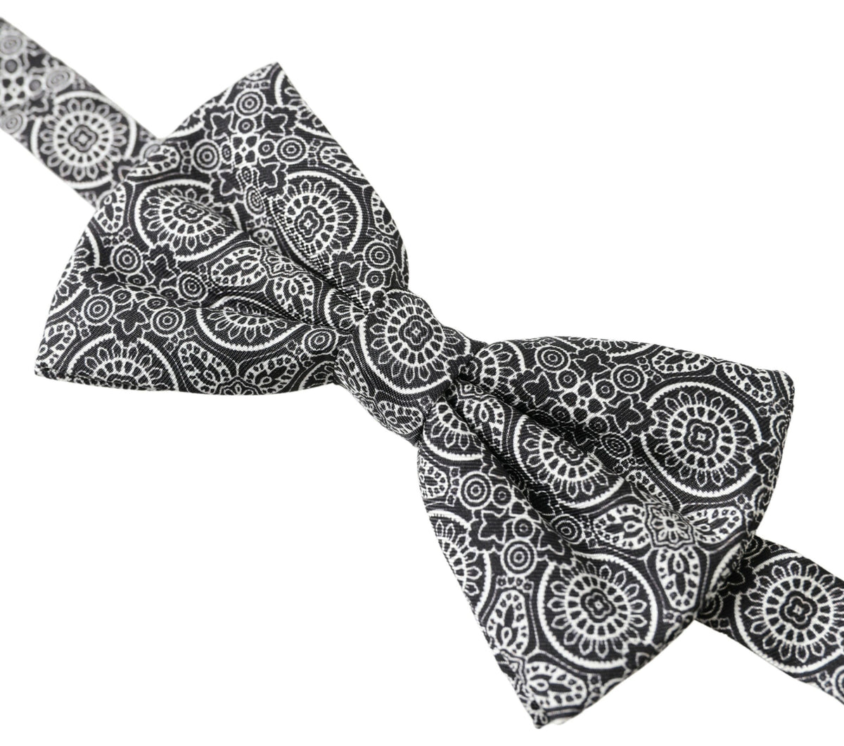 Nœud papillon ajustable Dolce &amp; Gabbana à motif noir et blanc