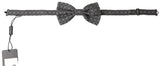 Nœud papillon ajustable Dolce &amp; Gabbana à motif noir et blanc