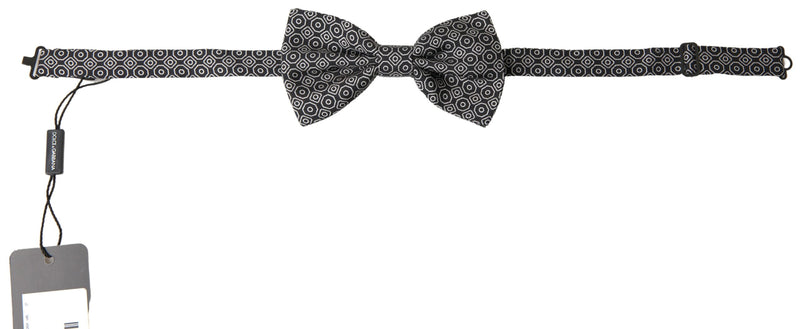 Nœud papillon ajustable Dolce &amp; Gabbana à motif noir et blanc