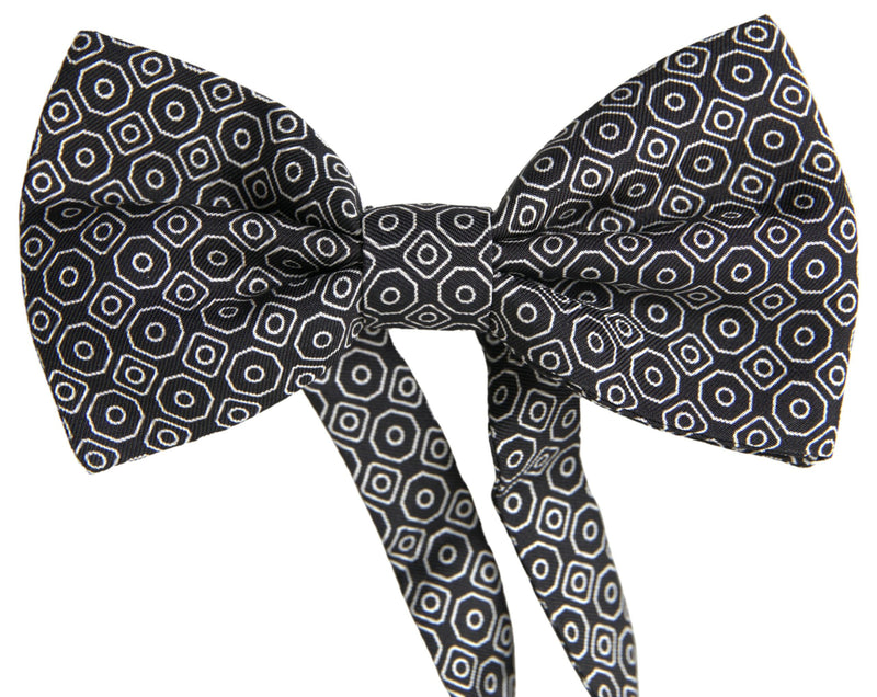 Nœud papillon ajustable Dolce &amp; Gabbana à motif noir et blanc