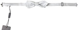 Nœud papillon ajustable en soie grise Dolce &amp; Gabbana pour homme