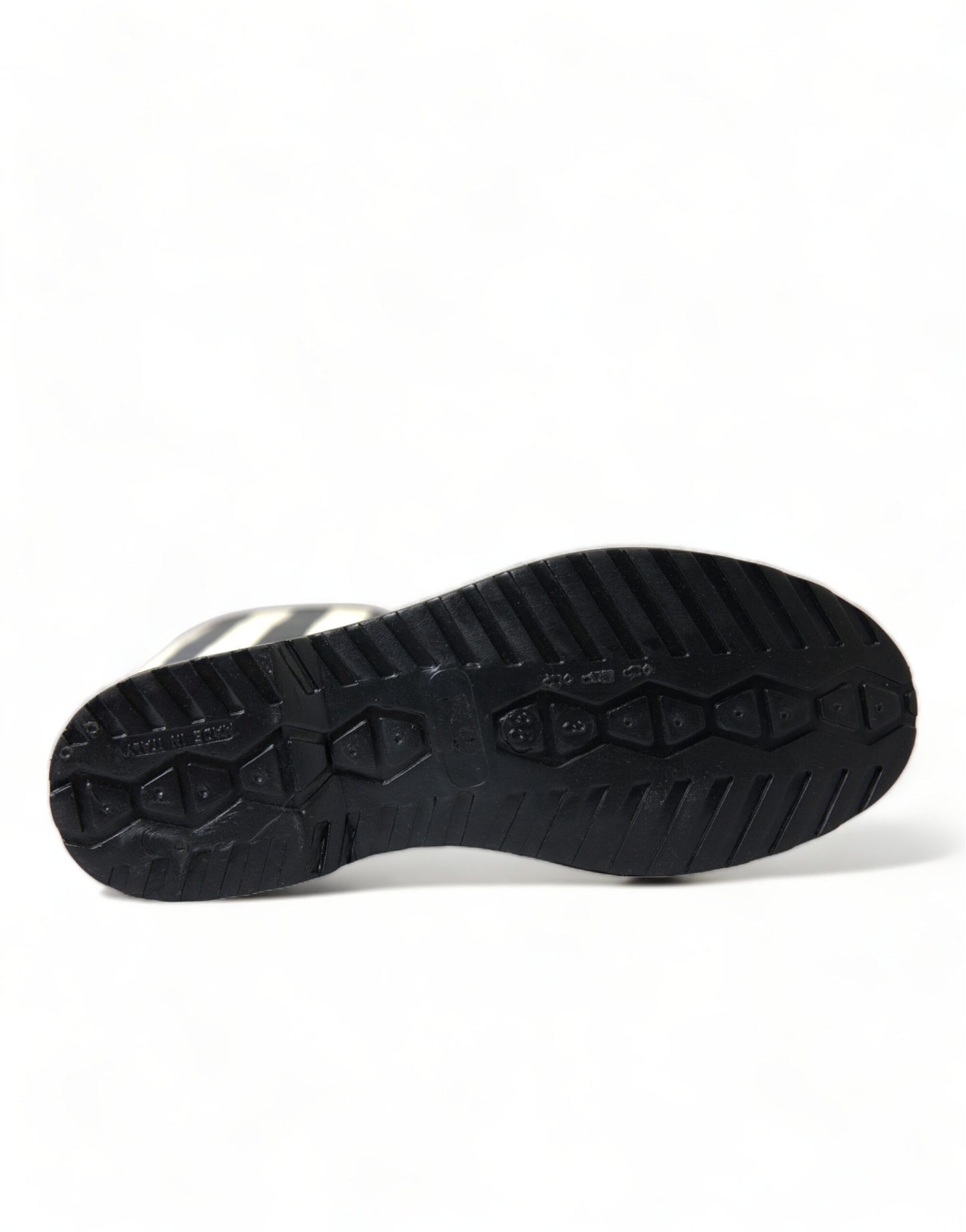 Dolce & Gabbana zwarte rubberen, platte, kniehoge laarzen