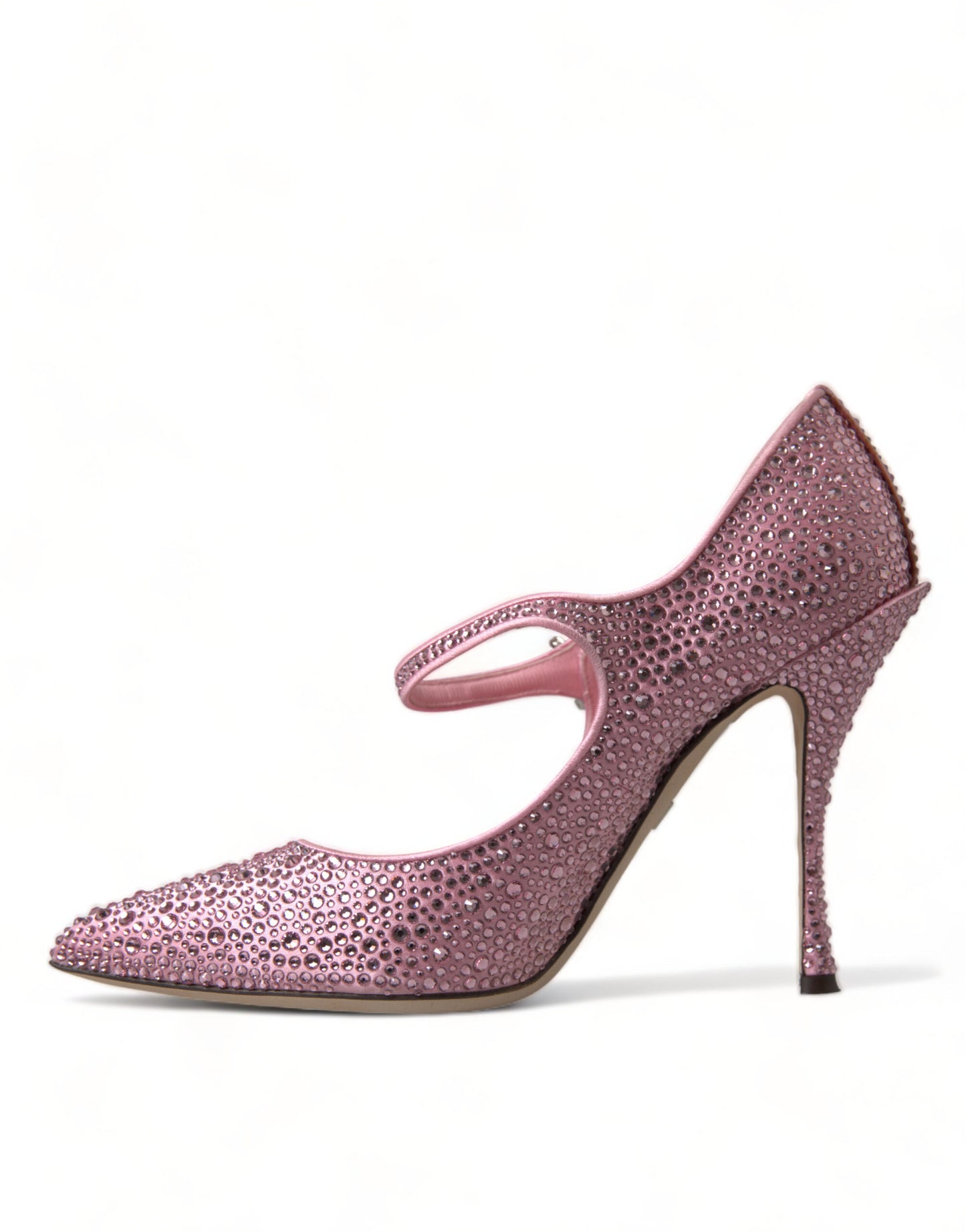 Dolce & Gabbana Roze Pumps met Strass en Kristallen Hakken
