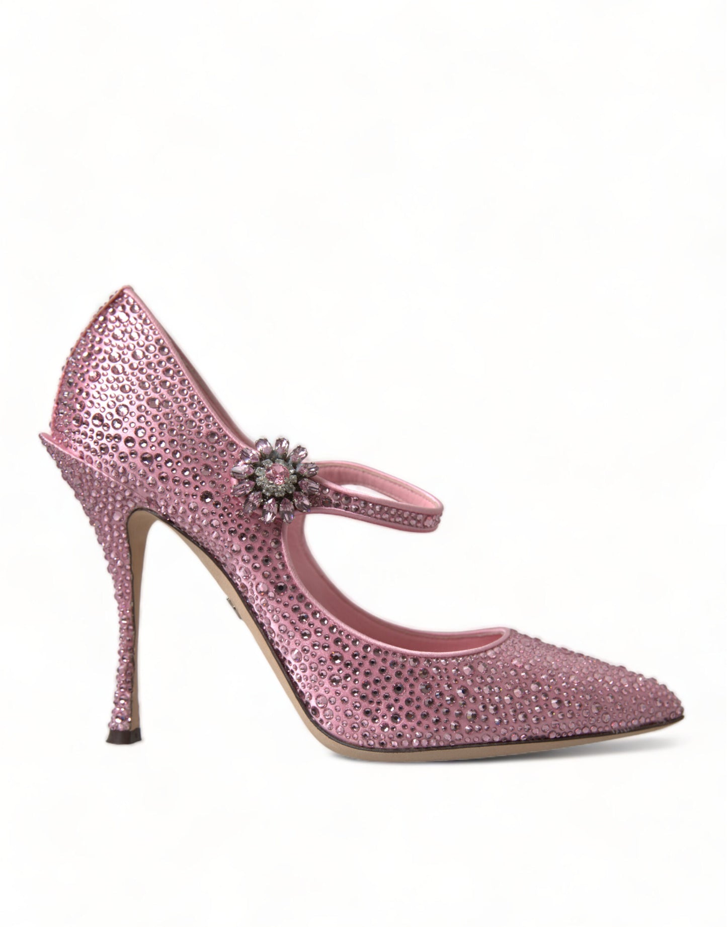 Dolce & Gabbana Roze Pumps met Strass en Kristallen Hakken