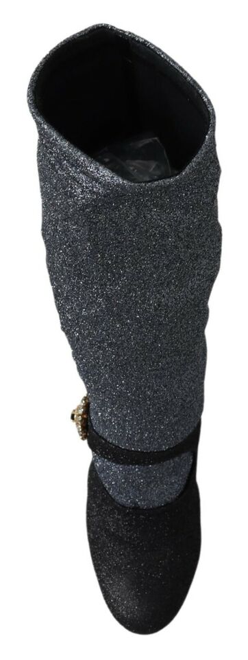 Escarpins Mary Jane à cristaux noirs Dolce &amp; Gabbana