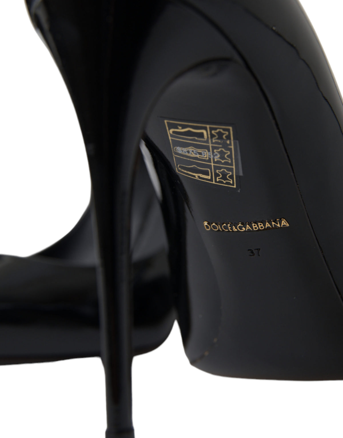 Dolce & Gabbana Black Patent Leather Stiletto Pumps