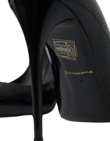 Dolce & Gabbana Black Patent Leather Stiletto Pumps
