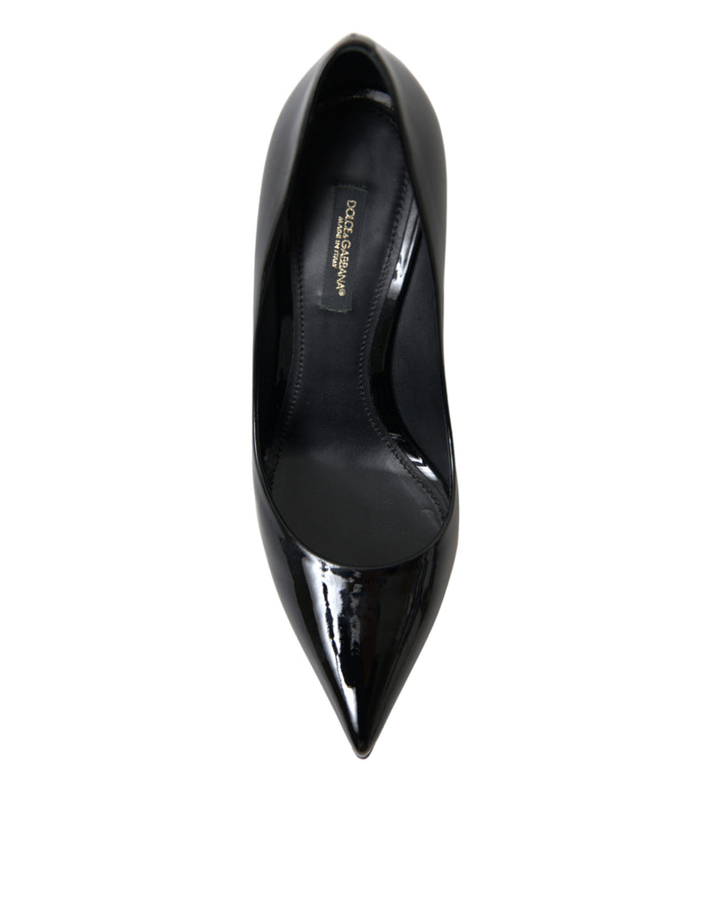 Dolce & Gabbana Black Patent Leather Heels Pumps - Stiletto