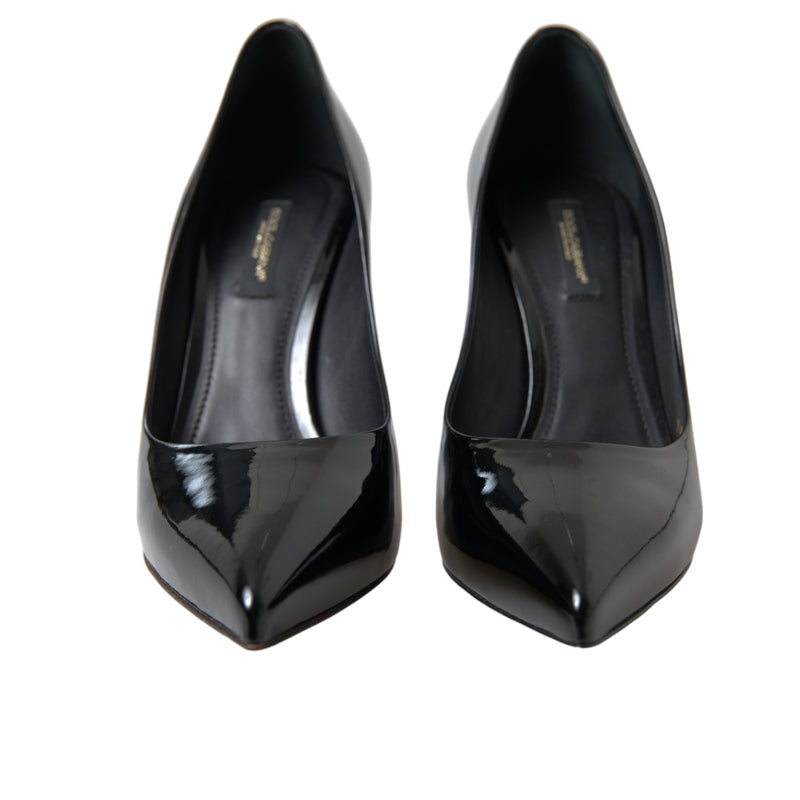 Dolce & Gabbana Black Patent Leather Heels Pumps - Stiletto