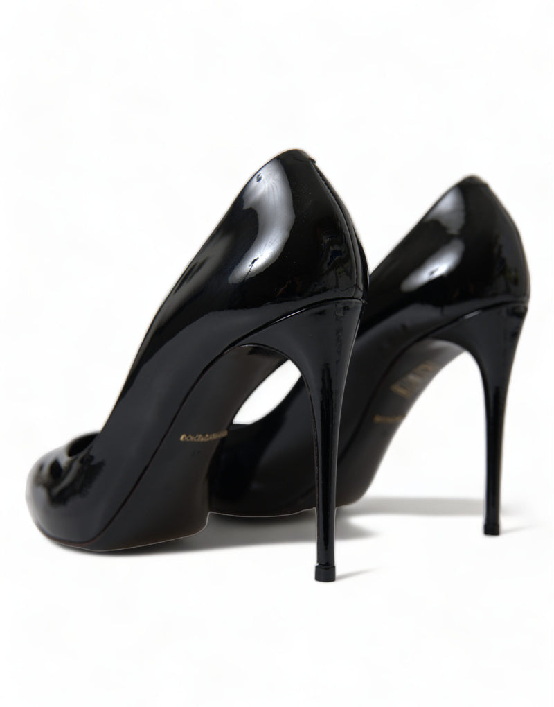 Dolce & Gabbana Black Patent Leather Heels Pumps - Stiletto