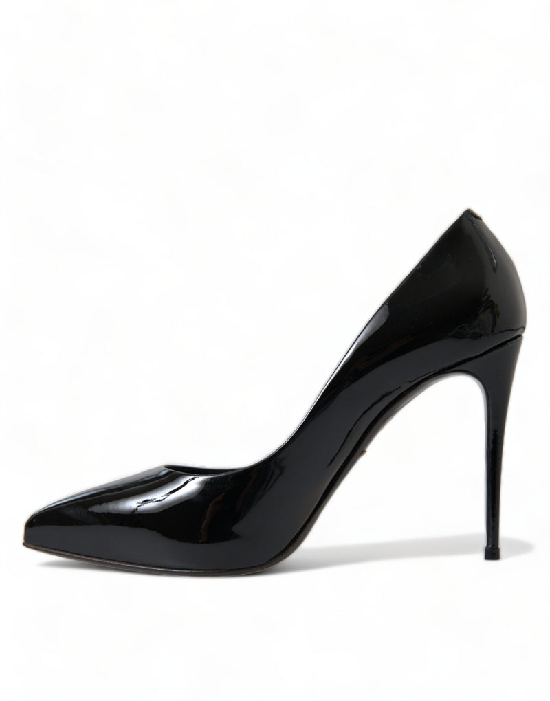 Dolce & Gabbana Black Patent Leather Heels Pumps - Stiletto