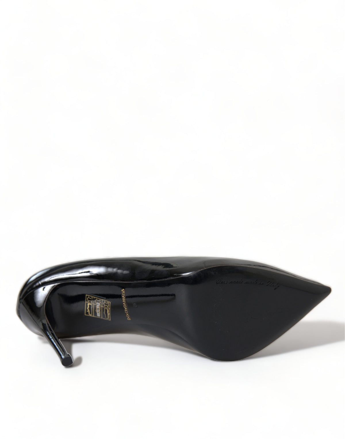 Dolce & Gabbana Black Patent Leather Stiletto Pumps