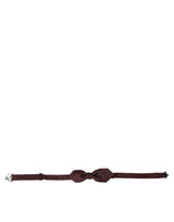 Nœud papillon fin ajustable en soie rouge bordeaux Dolce &amp; Gabbana