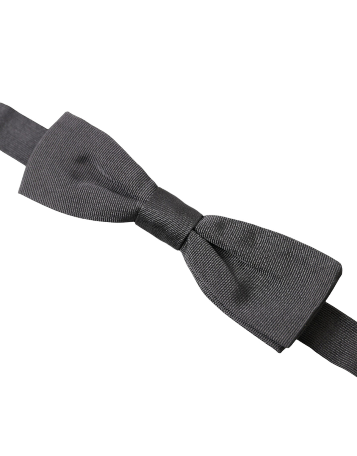 Nœud papillon réglable en soie gris foncé Dolce &amp; Gabbana pour homme