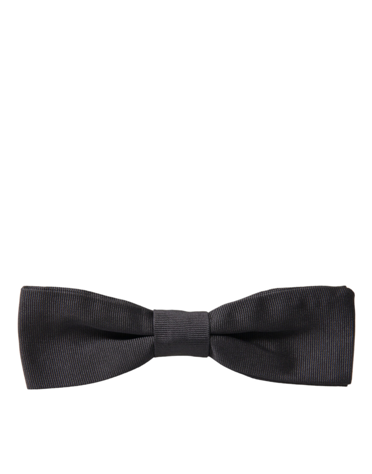 Nœud papillon réglable en soie gris foncé Dolce &amp; Gabbana pour homme