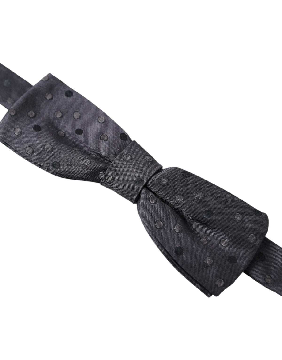 Nœud papillon ajustable en soie à pois bleus Dolce &amp; Gabbana pour homme