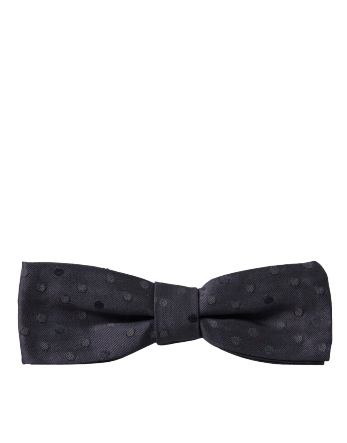 Nœud papillon ajustable en soie à pois bleus Dolce &amp; Gabbana pour homme
