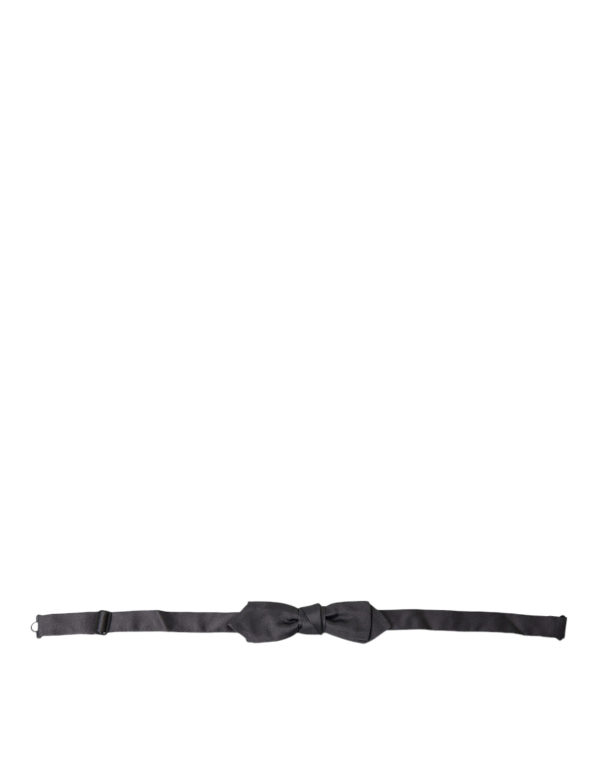 Nœud papillon réglable en soie gris foncé Dolce &amp; Gabbana pour homme