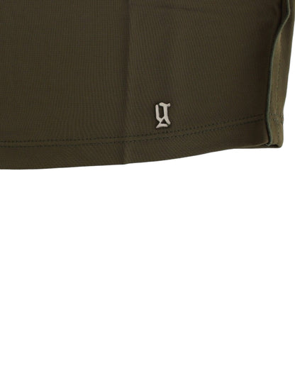 Blouse à manches courtes verte de John Galliano