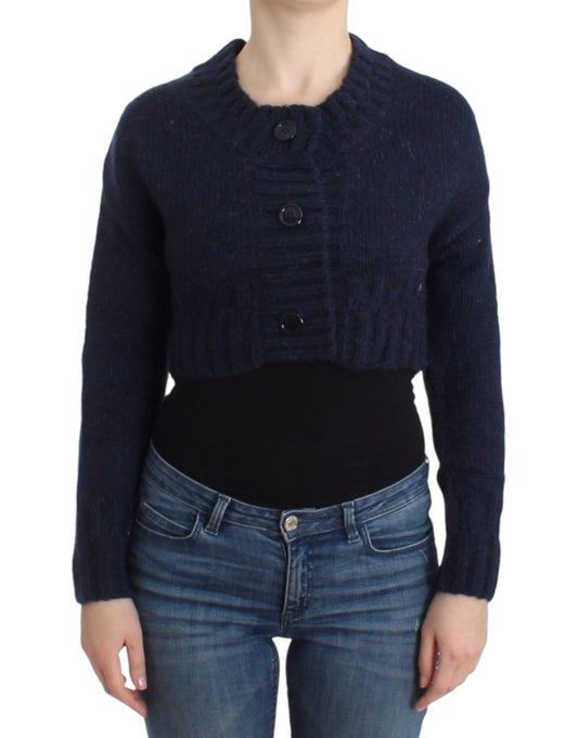 Cardigan bleu court de John Galliano