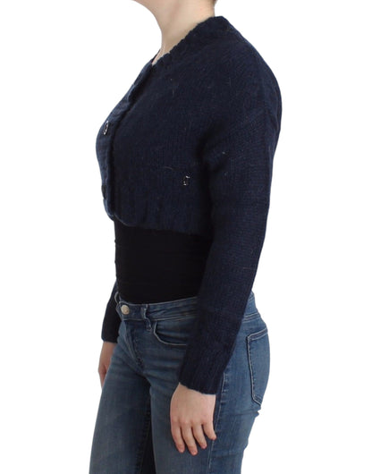 Cardigan bleu court de John Galliano
