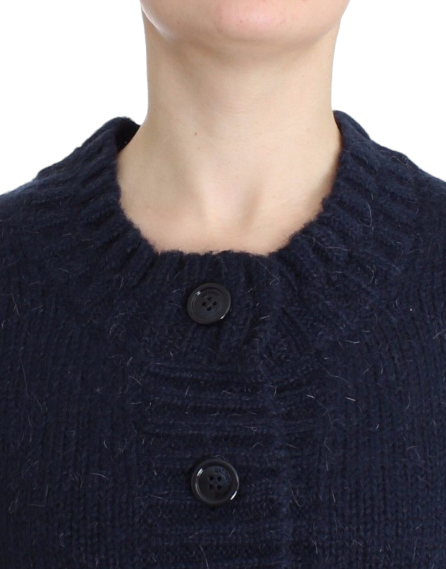 Cardigan bleu court de John Galliano
