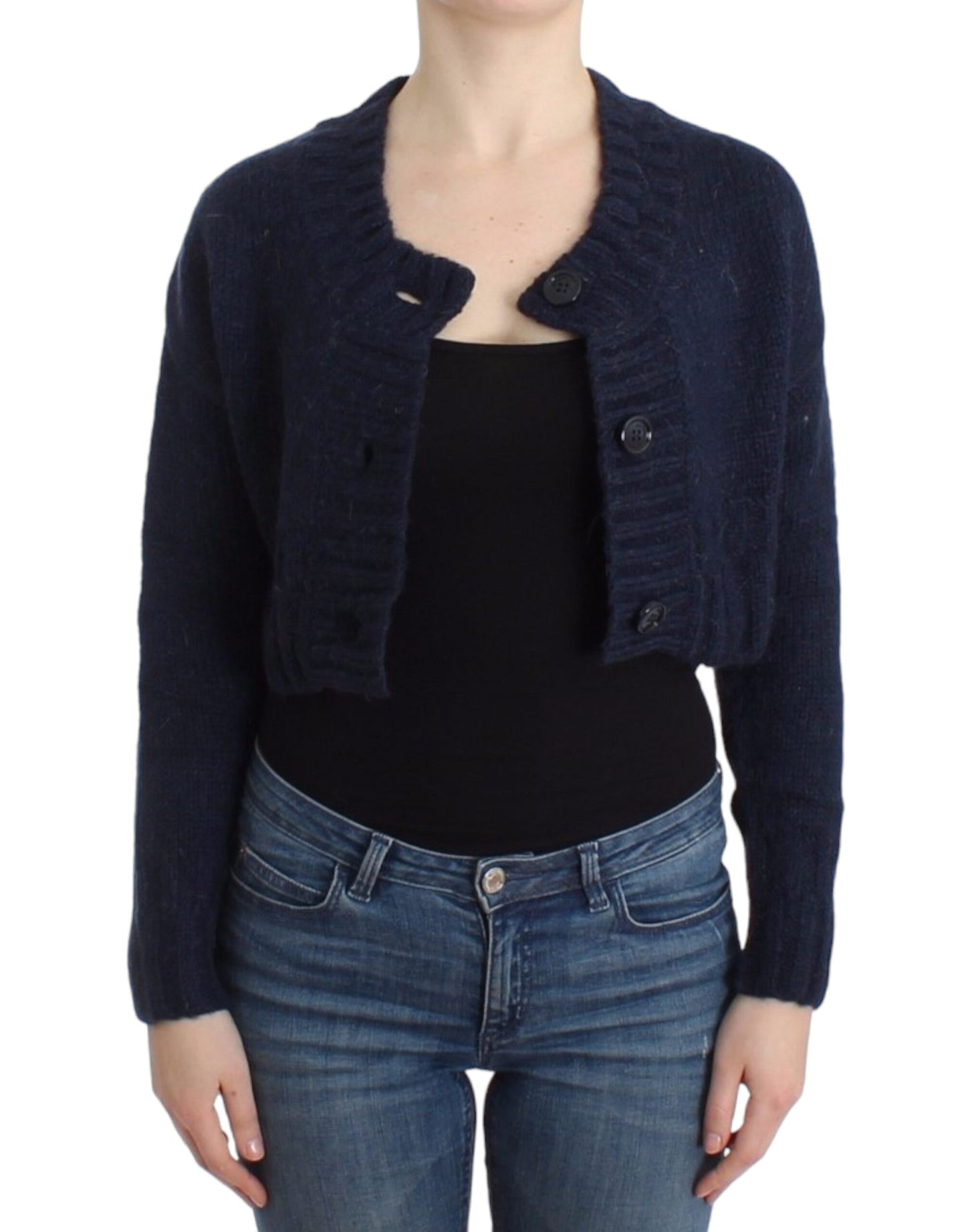 Cardigan bleu court de John Galliano
