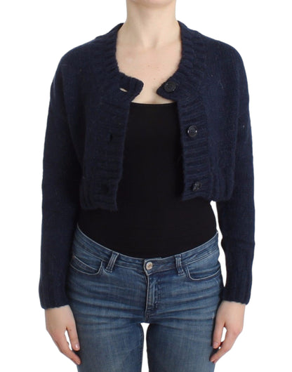 Cardigan bleu court de John Galliano