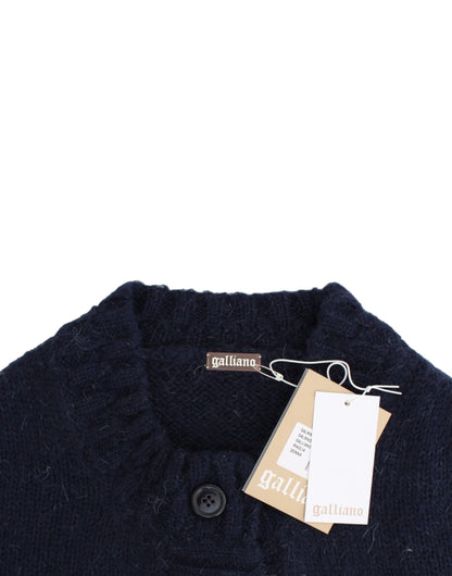 Cardigan bleu court de John Galliano