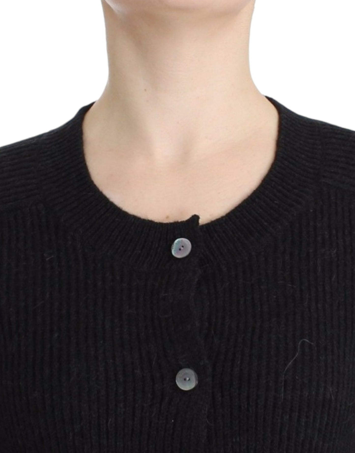 Cardigan en laine noire de John Galliano