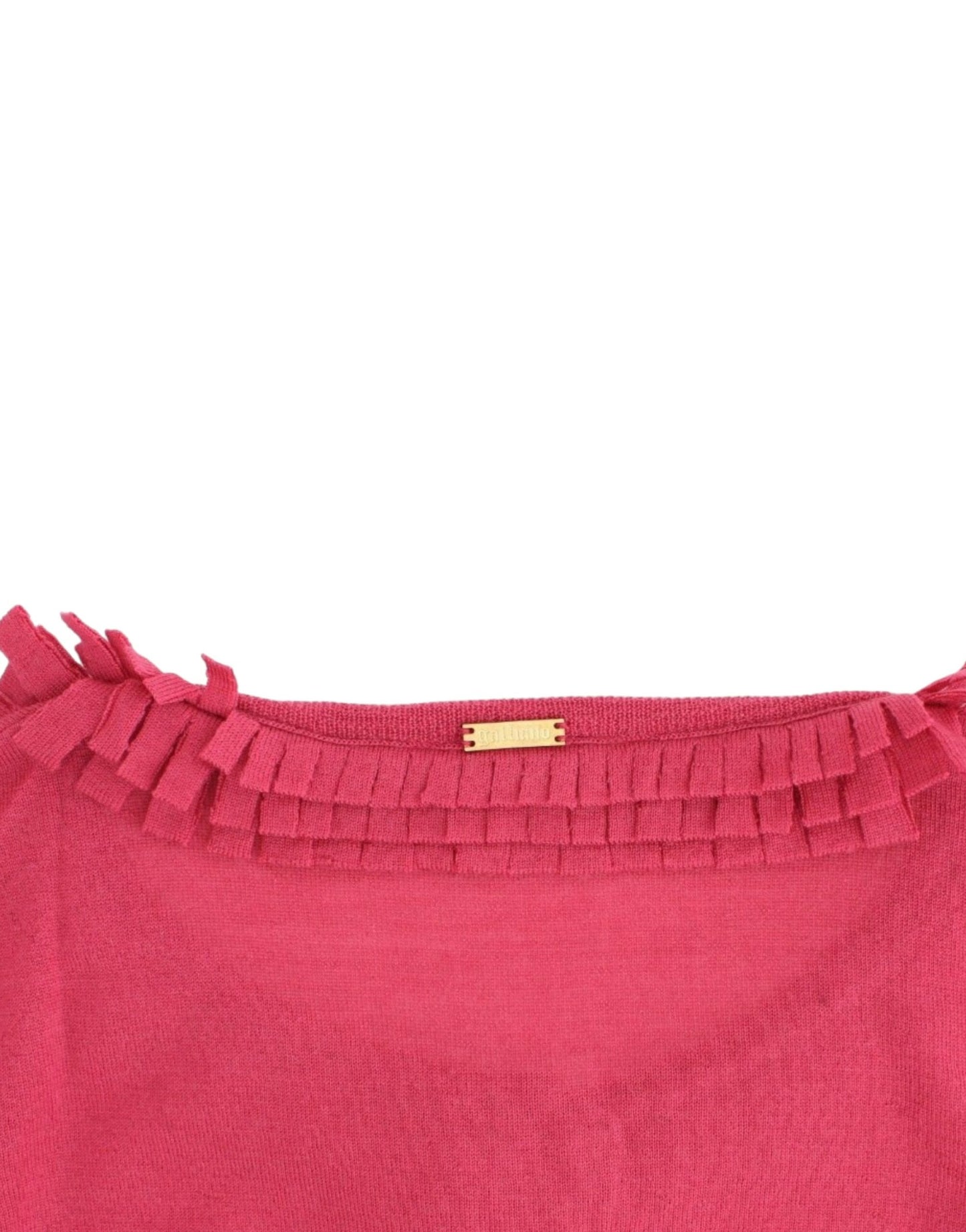 Cardigan en laine rose de John Galliano